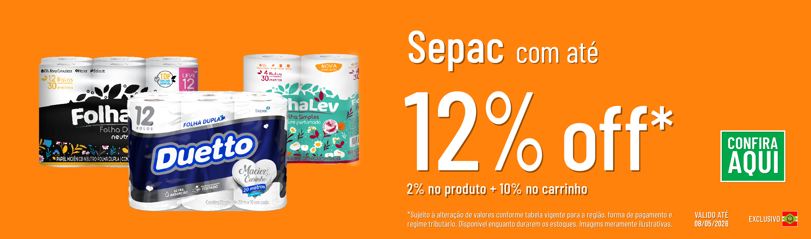 Linha Sepac com até 12%OFF*