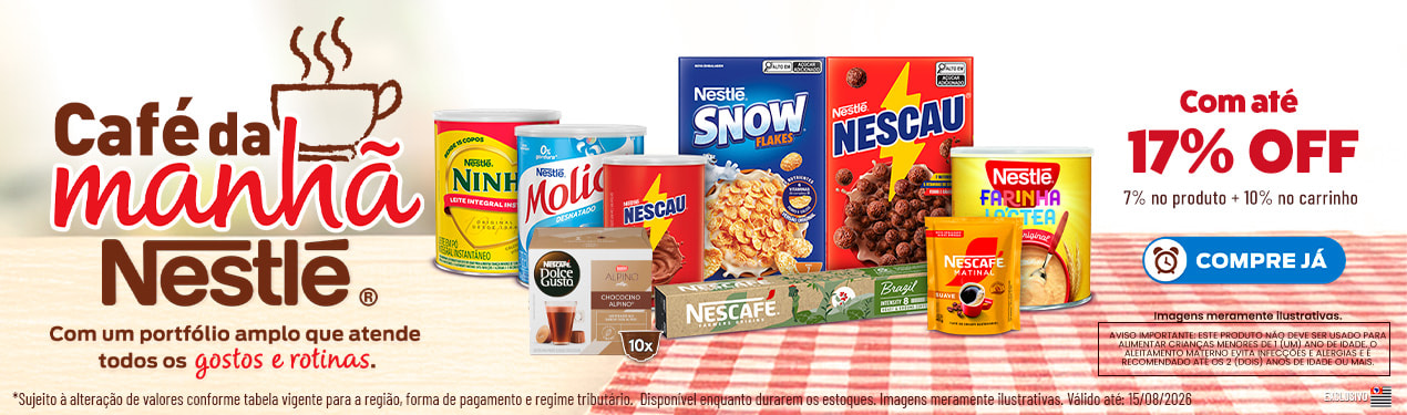 Linha Nestle com 17% OFF*