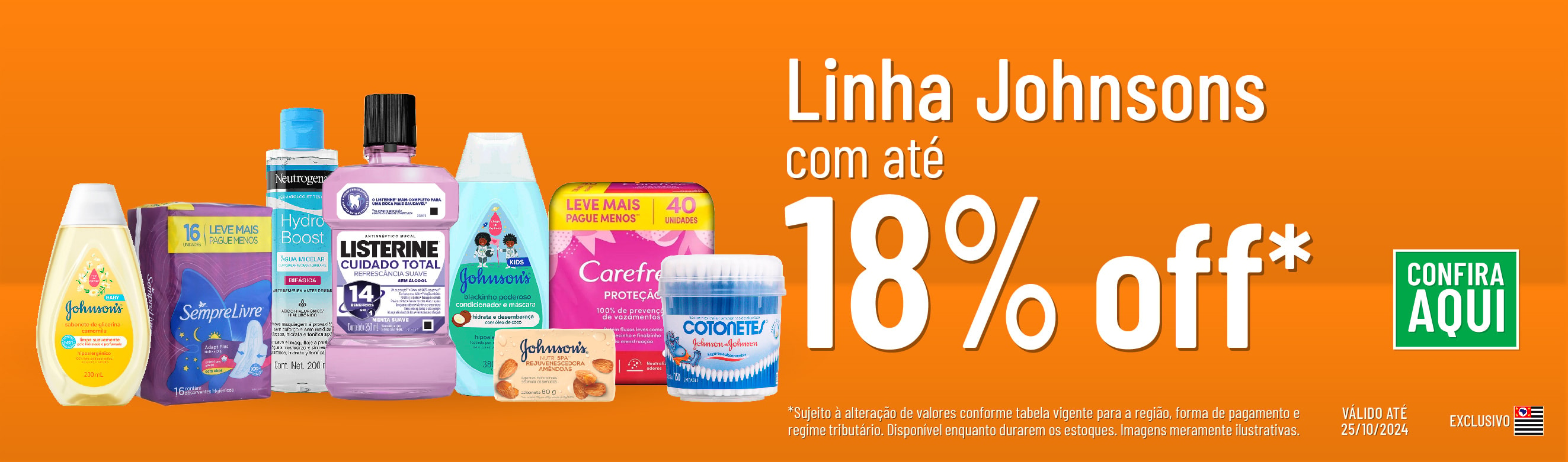 Linha Johnson com 18% OFF*