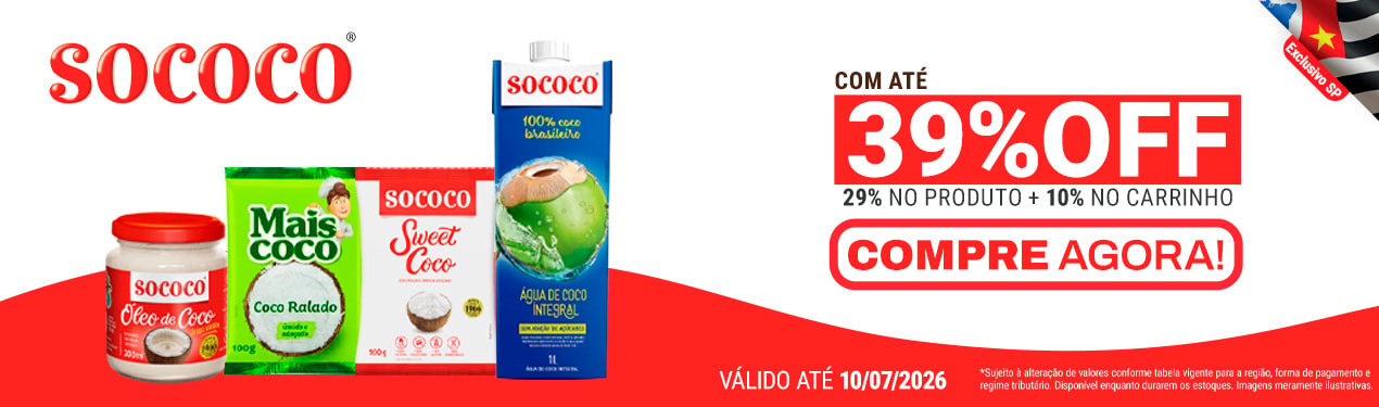 Linha Sococo com até 39%OFF*