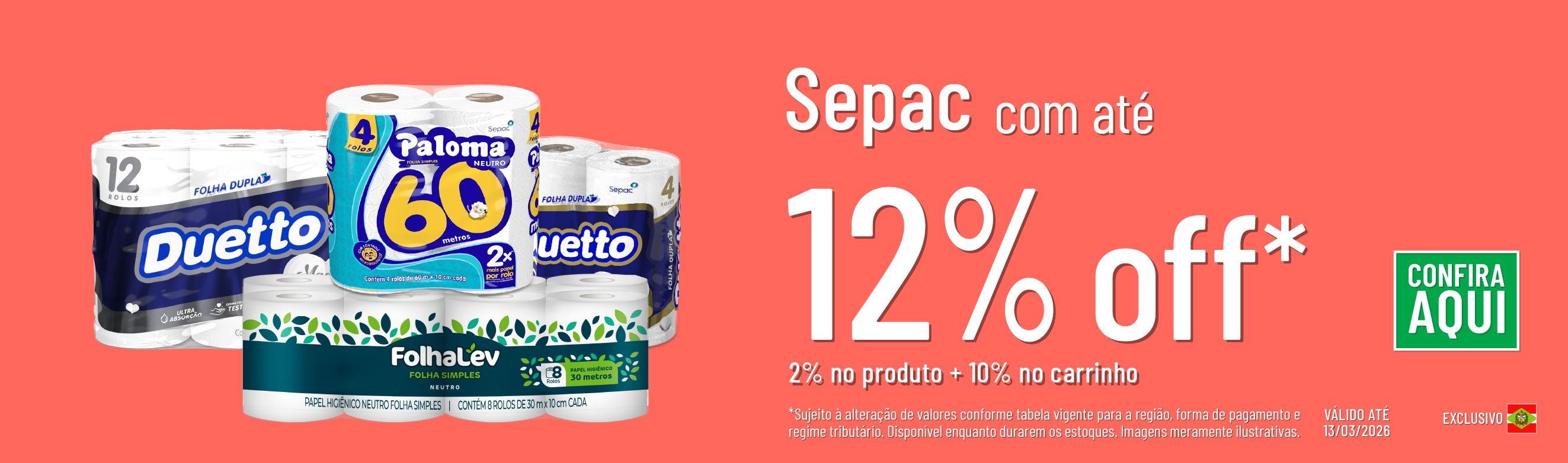 Linha Sepac com até 12%OFF*