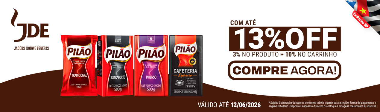 Linha JDE com 13% OFF*