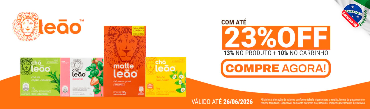 Linha Leão com 23% OFF*