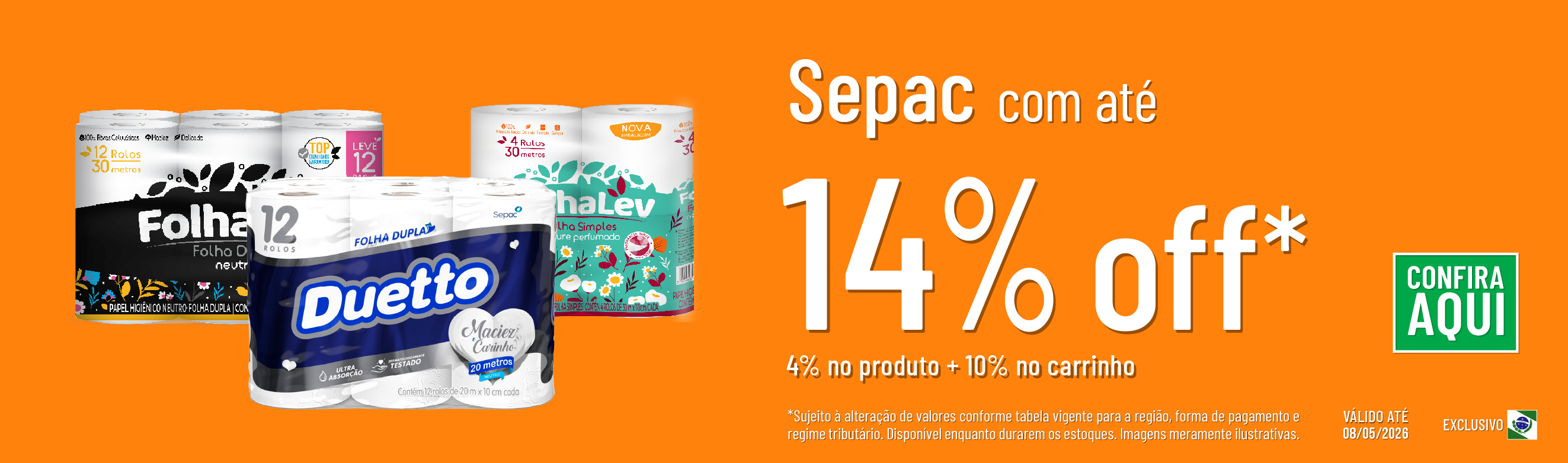 Linha Sepac com até 14%OFF*