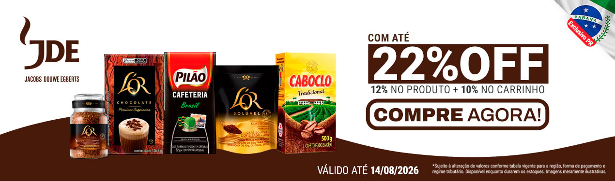 Linha JDE com 22% OFF*