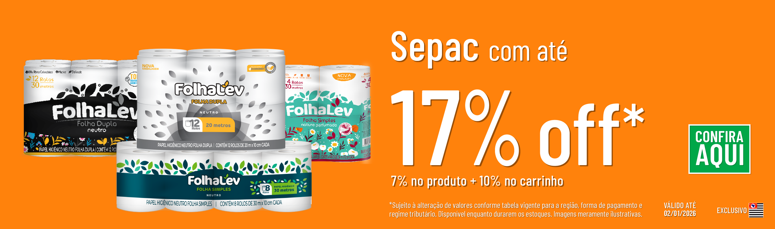 Linha Sepac com até 17%OFF*