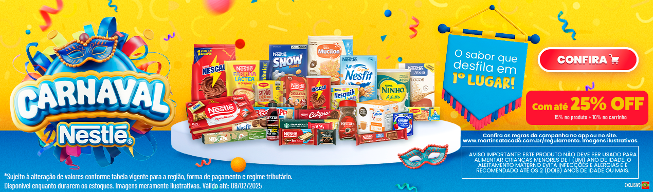 Linha Nestle com 25% OFF*