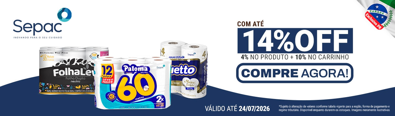 Linha NSepac com 14% OFF*