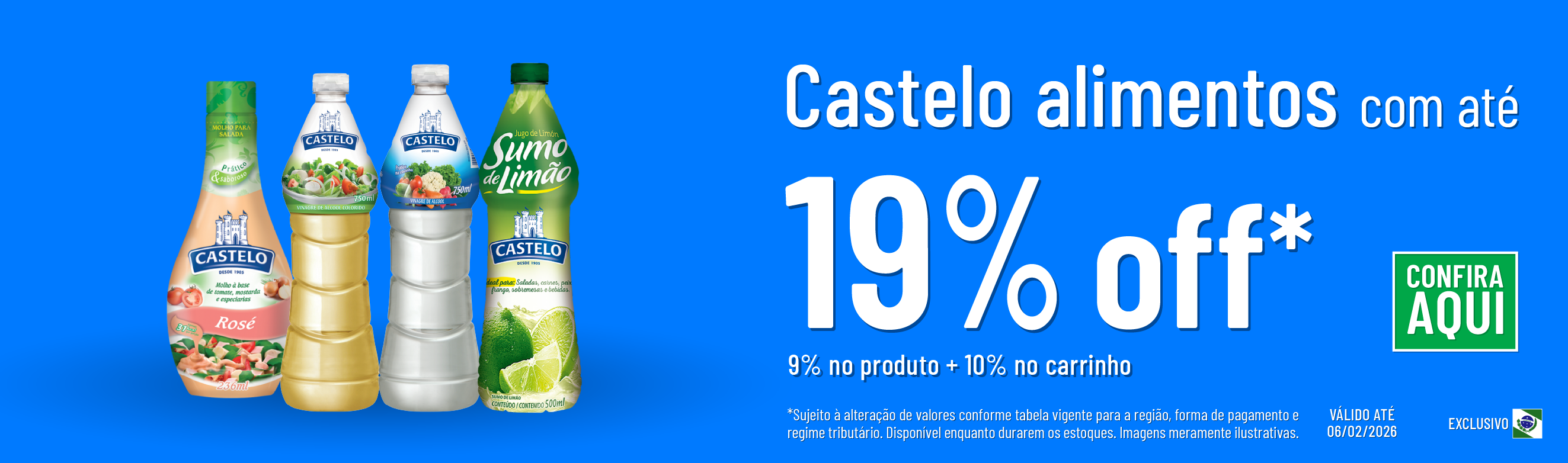 Linha Castelo com até 19%OFF*