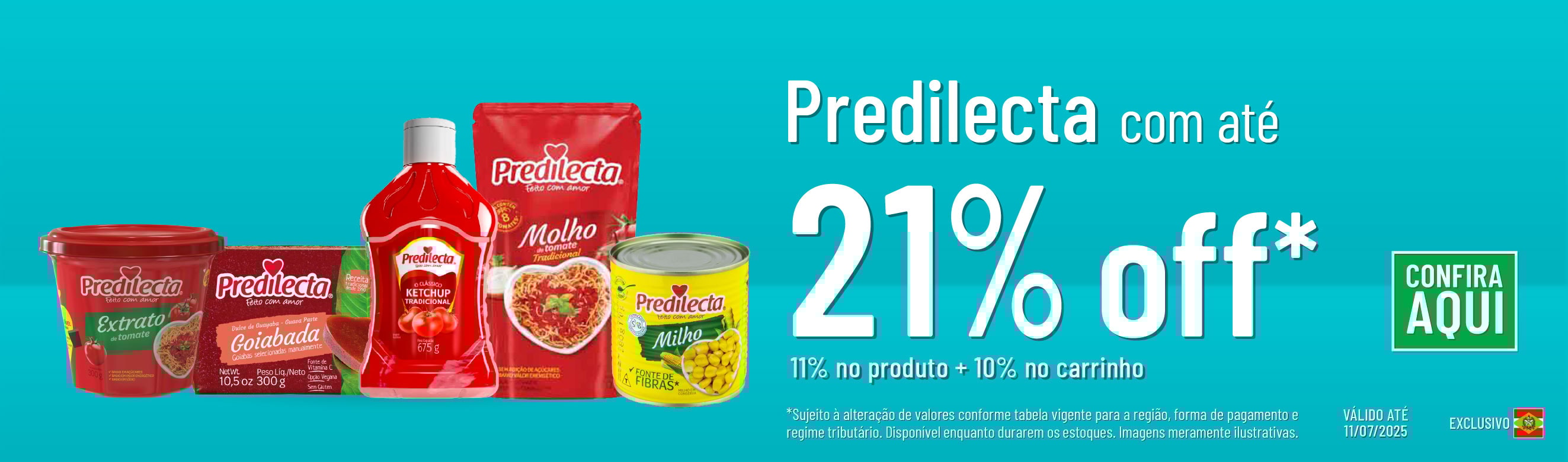 Linha Predilecta com 21% OFF*