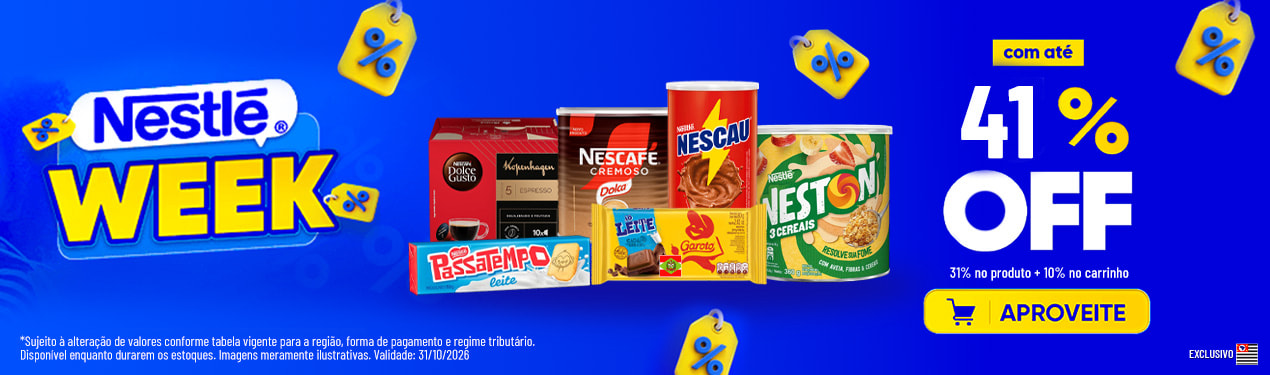 Linha Nestle com 41% OFF*