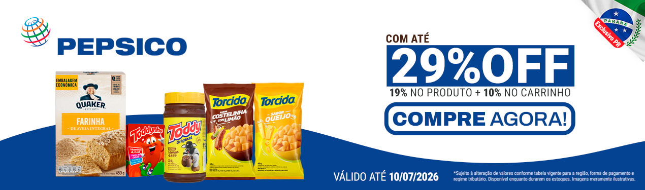 Linha Pepsico com 29% OFF*