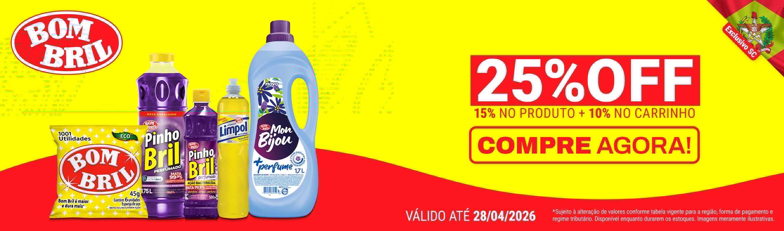Linha Bombril com até 25%OFF*