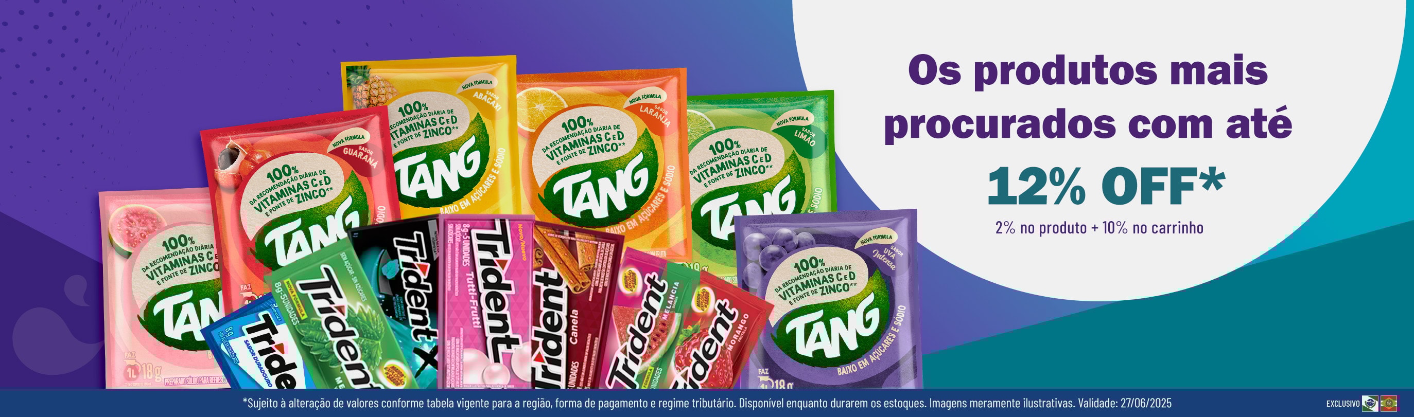 Linha Mondelez com 12% OFF*