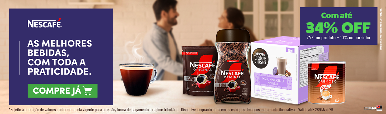 Linha Nestle com 34% OFF*