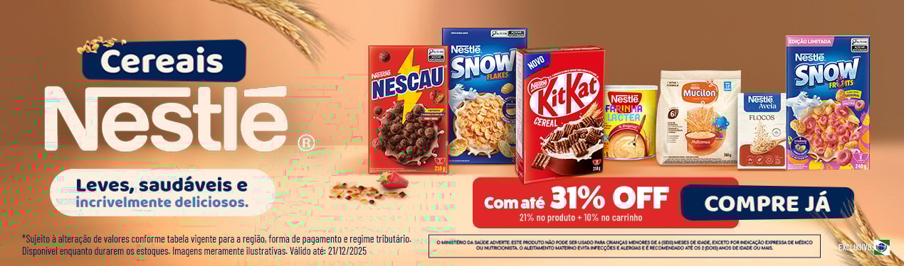 Linha Nestle com 31% OFF*