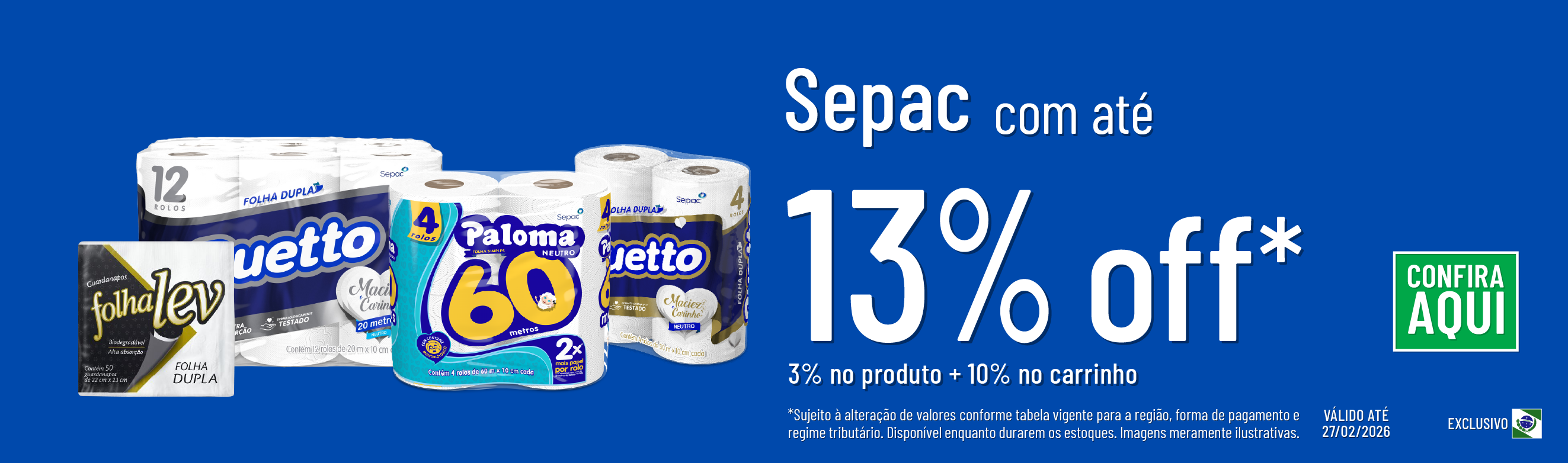 Linha Sepac com até 13%OFF*