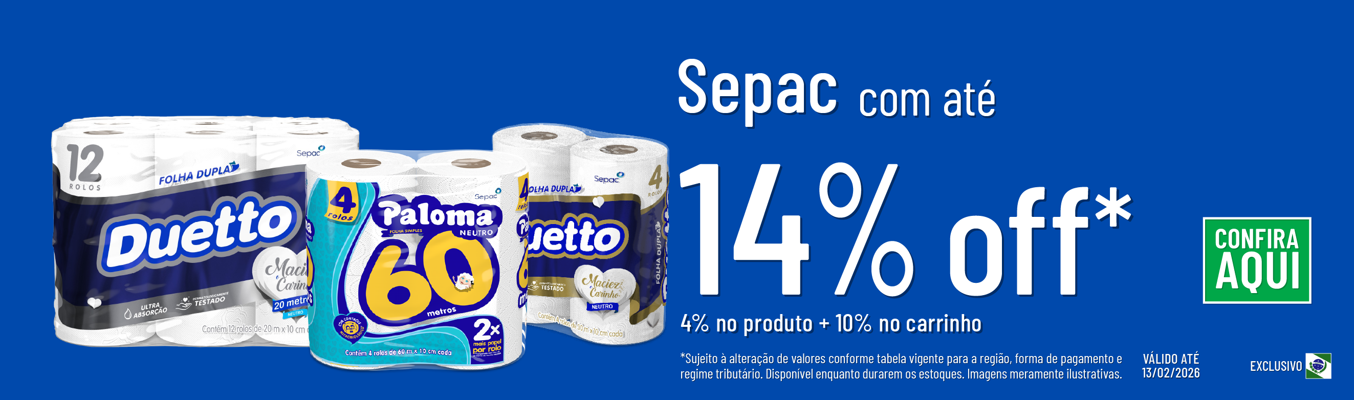 Linha Sepac com até 14%OFF*