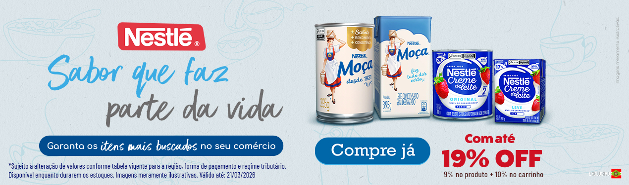 Linha Nestle com 19% OFF*