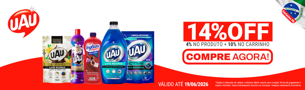 Linha Uau com 14% OFF*
