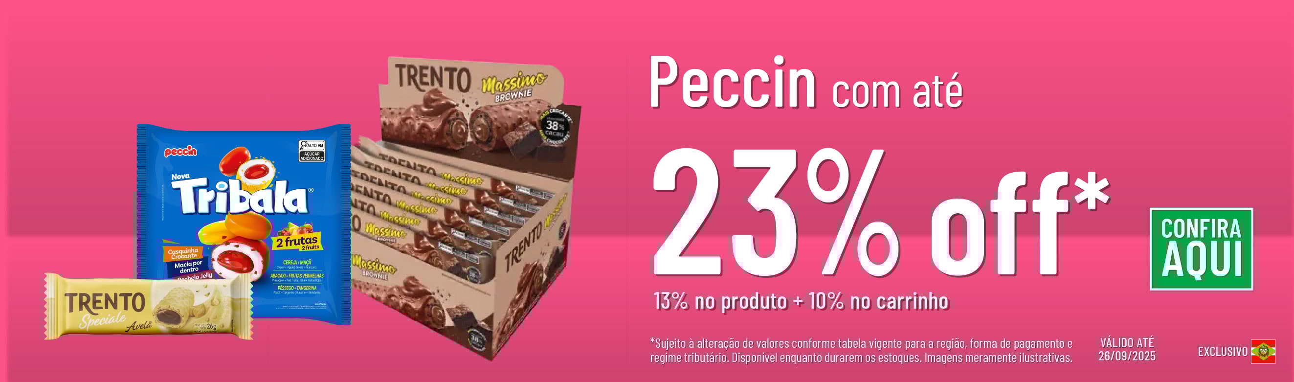 Linha Peccin com até 23% OFF*