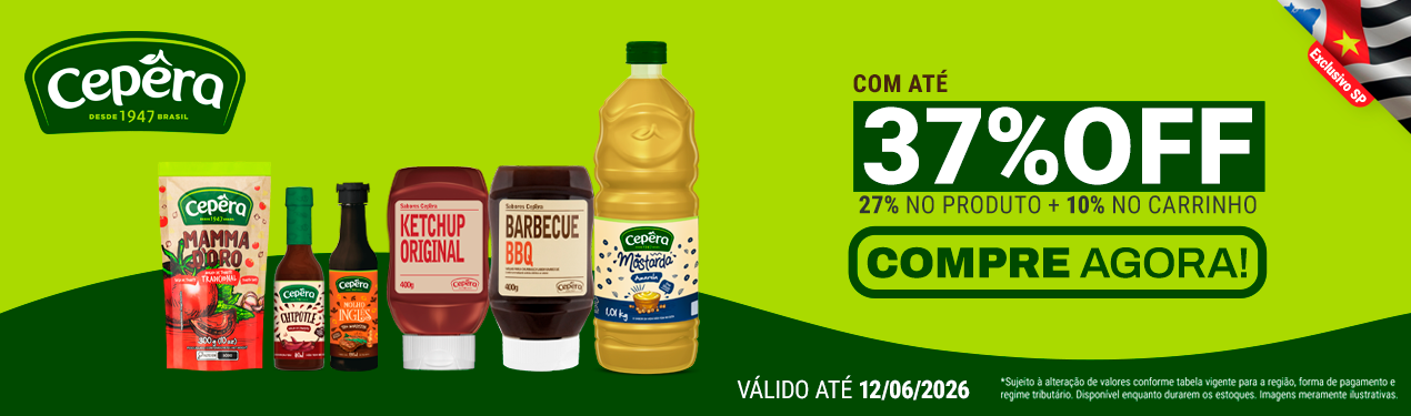 Linha Cepêra com 37% OFF*