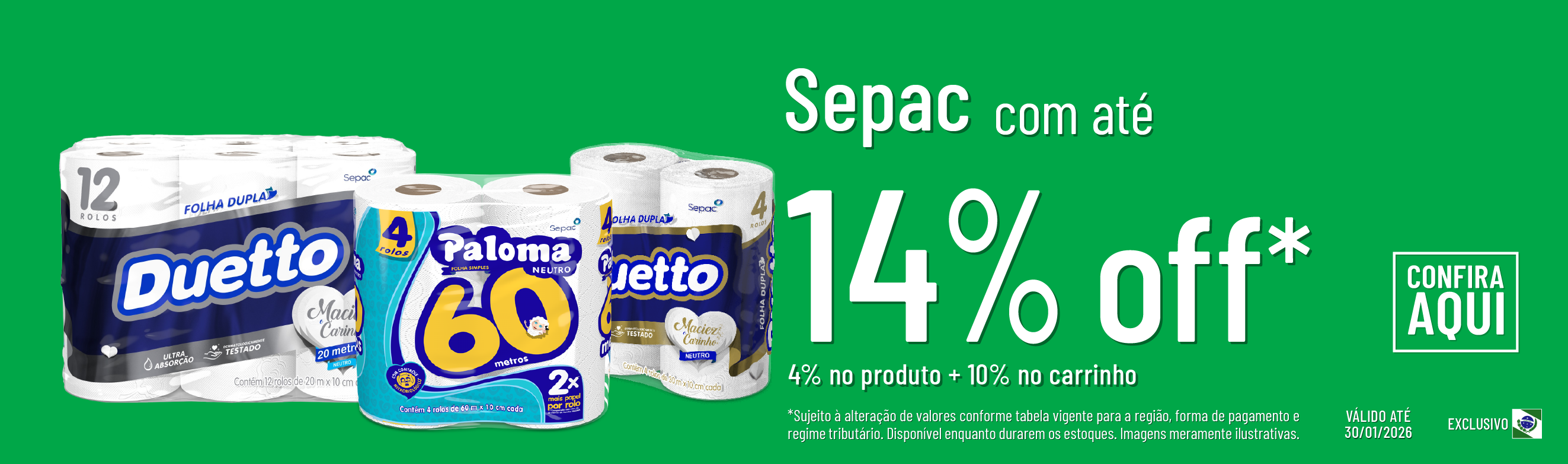 Linha Sepac com até 14%OFF*