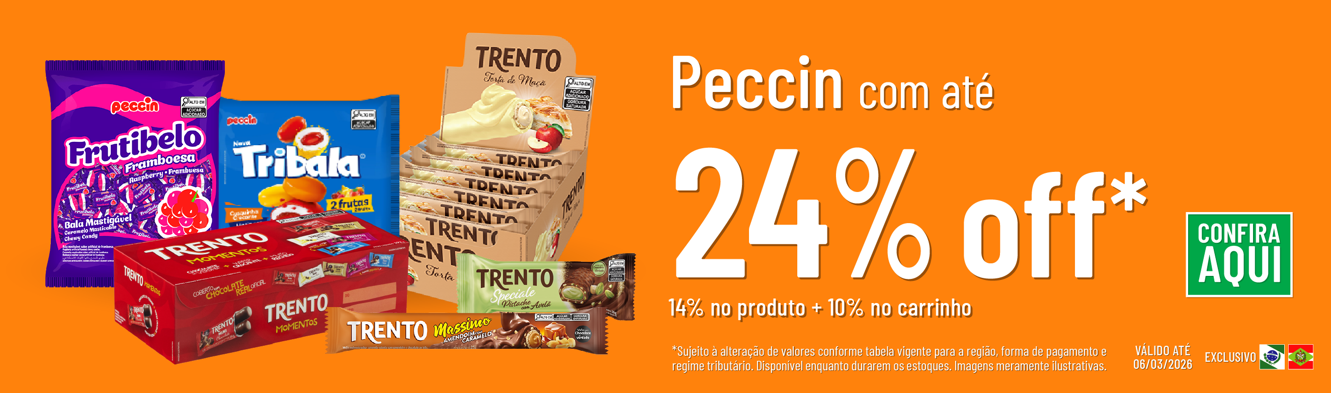Linha Peccin com até 24% OFF*