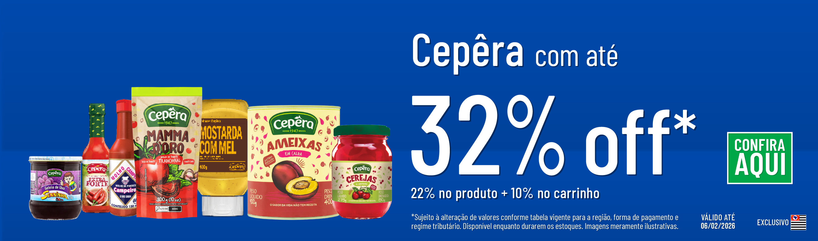 Linha Cepêra com 37% OFF*