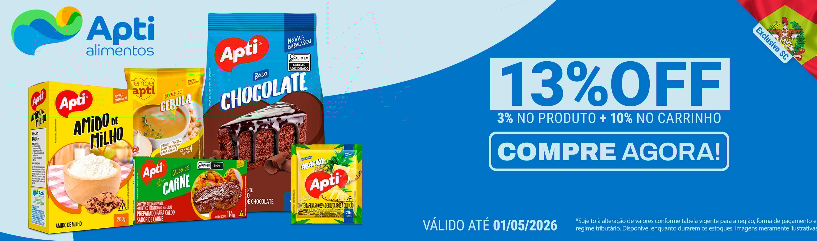 Apti em até 13%OFF*