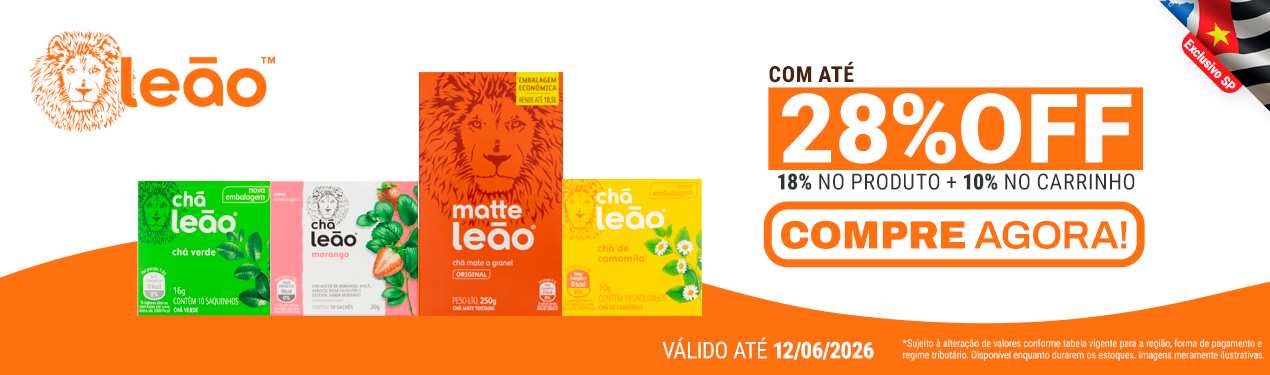 Linha Leão com 28% OFF*