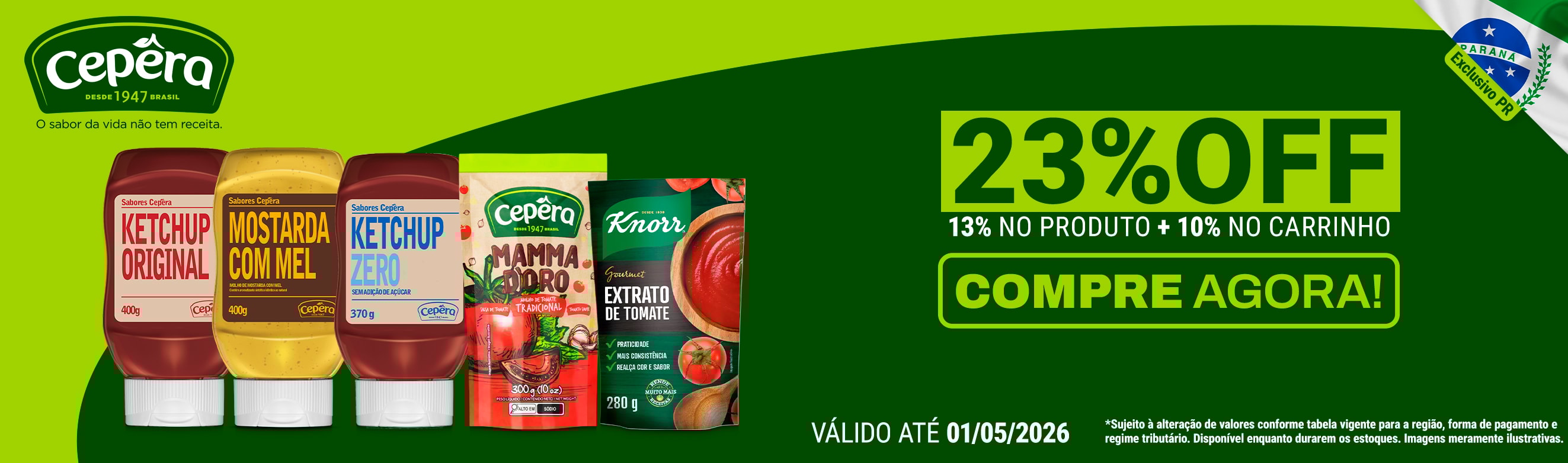 Linha Cepêra com até 23%OFF*