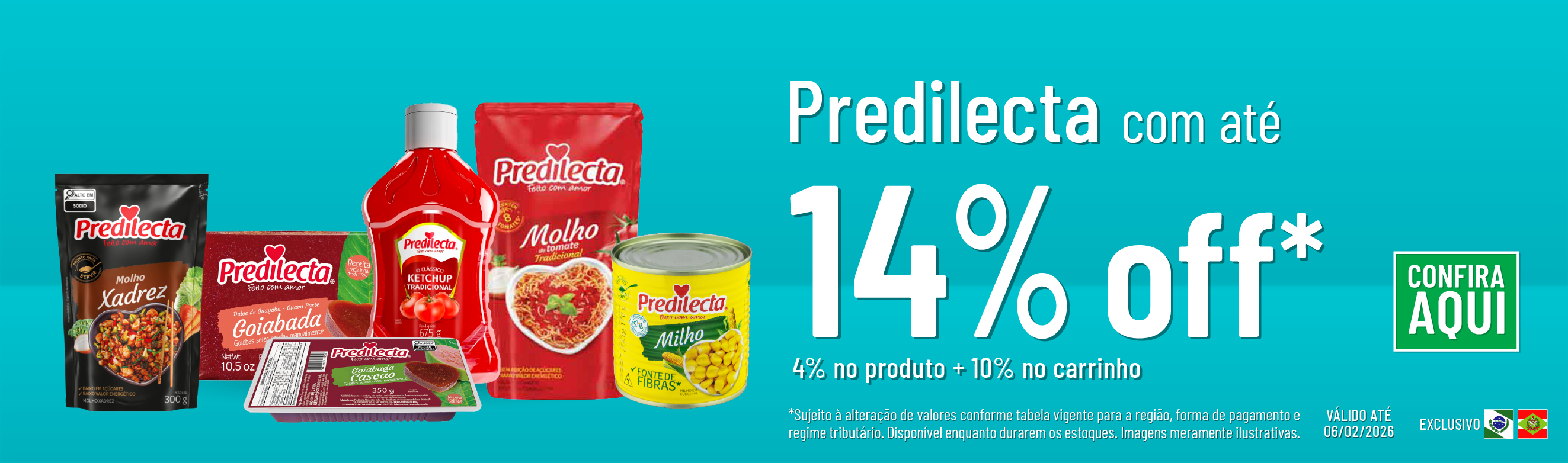 Linha Predilecta com 14% OFF*