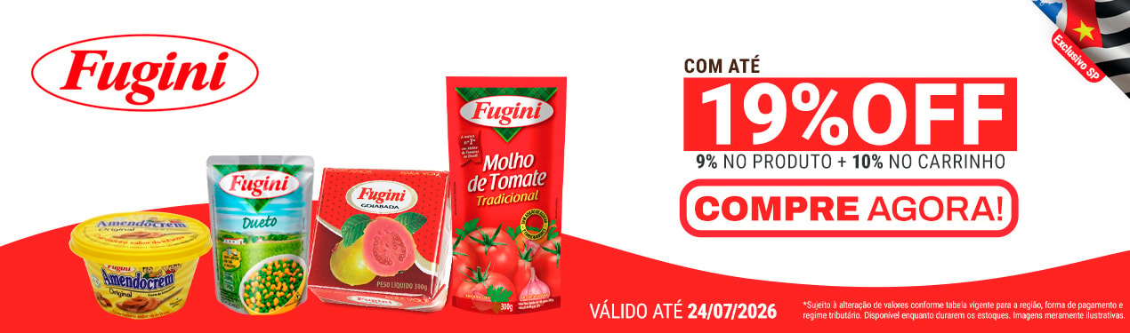 Linha Fugini com 19% OFF*
