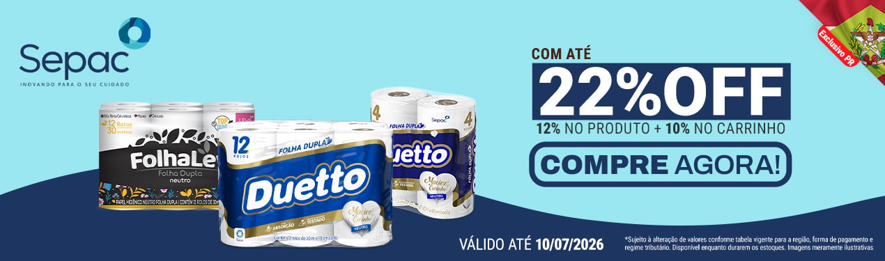 Linha Sepac com até 22%OFF*