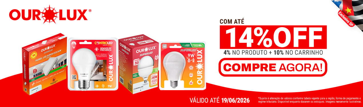 Linha Ourolux com 14% OFF*