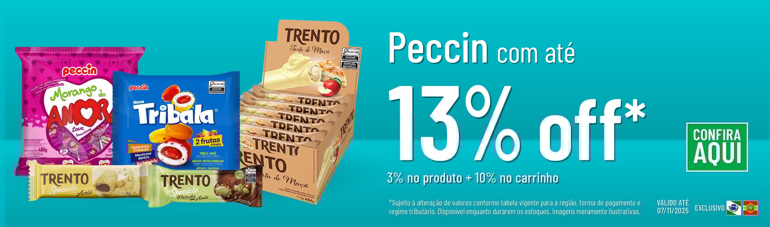 Linha Peccin com até 13% OFF*