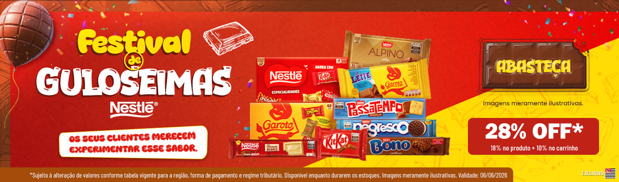 Linha Nestle com 28% OFF*