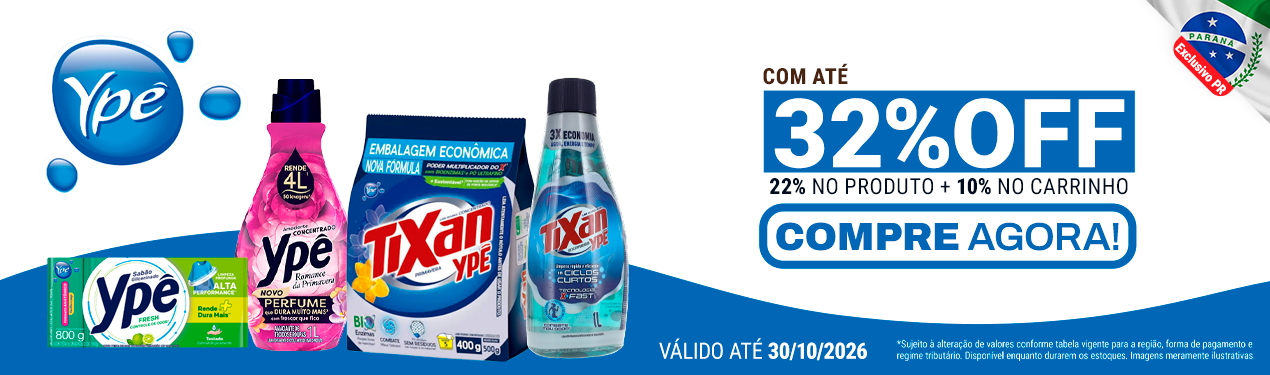 Linha YPÊ com 32% OFF*