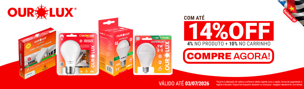 Linha Ourolux com 14% OFF*