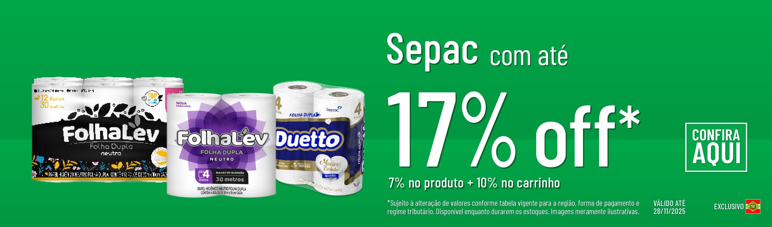 Linha Sepac com até 17%OFF*