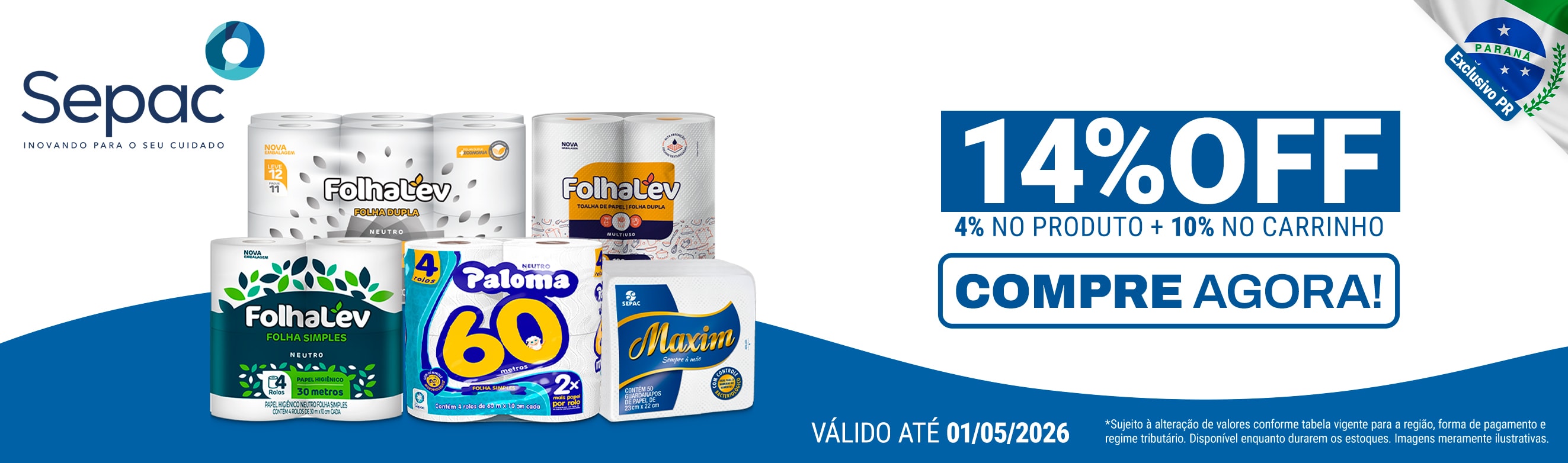 Linha Sepac em até 14%OFF*