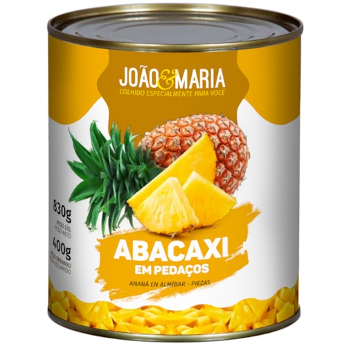 Abacaxi João e Maria em Pedaços 400g