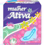 Absorvente Com Abas Mulher Ativa Cobertura Seca 8Un
