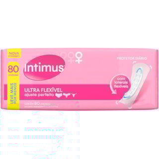 Absorvente Externo Intimus Ultra Flexível Sem Perfume 80 Unidades Leve
