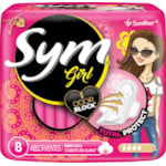 Absorvente Externo Sym Girl com Abas 8 Unidades