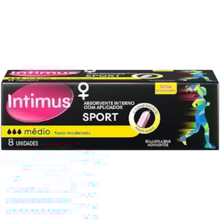 Absorvente Interno Intimus Sport Médio 8 Unidades