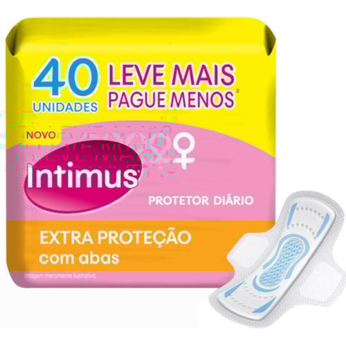 Absorvente Intimus Days Protect Com Abas 40Un