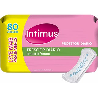 Absorvente Intimus Days Protect Sem Abas Com Perfume 80 unidades