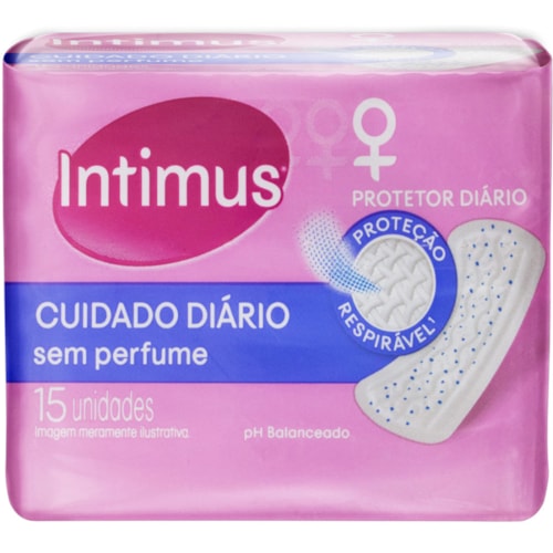 Absorvente Intimus Days Sem Perfume e Sem Abas 15 unidades